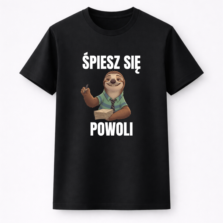 #097 śpiesz się koszulka przód.png